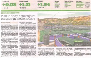 Plan to boost aquaculture industry in Western Cape